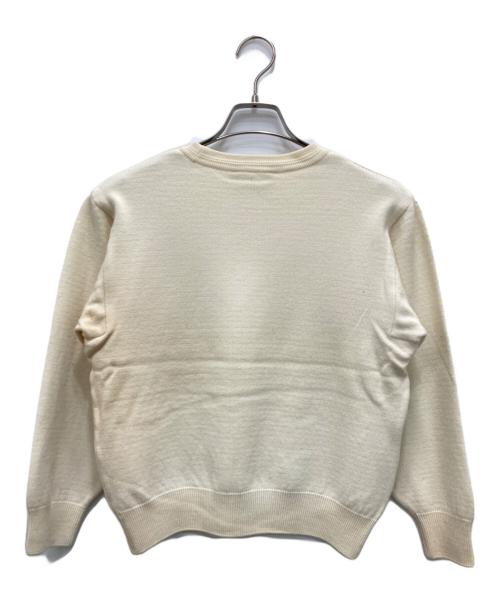 Christian Dior Sports（クリスチャン ディオールスポーツ）Christian Dior Sports (クリスチャン ディオールスポーツ) CDロゴ刺繍ニット ベージュ サイズ:Lの古着・服飾アイテム