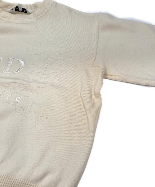 Christian Dior Sports（クリスチャン ディオールスポーツ）Christian Dior Sports (クリスチャン ディオールスポーツ) CDロゴ刺繍ニット ベージュ サイズ:Lの古着・服飾アイテム