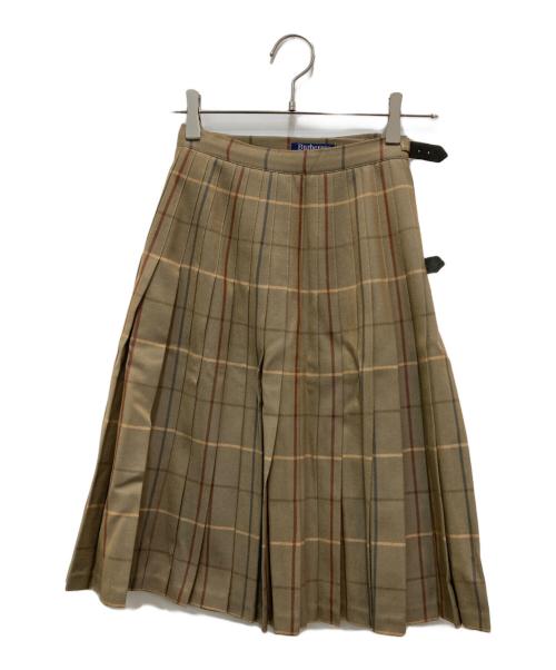 Burberry's（バーバリー）Burberry's (バーバリーズ) プリーツラップスカート ベージュ サイズ:不明(実寸参照)の古着・服飾アイテム