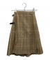 Burberry's (バーバリーズ) プリーツラップスカート ベージュ サイズ:不明(実寸参照)：7000円