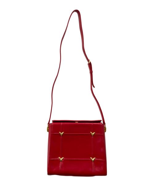 VALENTINO GARAVANI（ヴァレンティノ・ガラヴァーニ）VALENTINO GARAVANI (ヴァレンティノ・ガラヴァーニ) ハンドバッグ レッドの古着・服飾アイテム