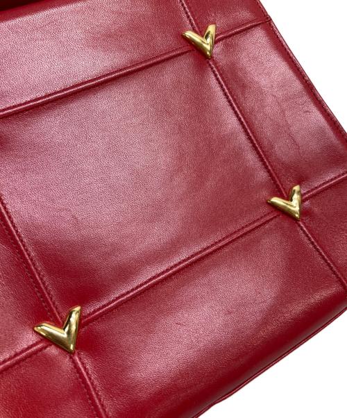 VALENTINO GARAVANI（ヴァレンティノ・ガラヴァーニ）VALENTINO GARAVANI (ヴァレンティノ・ガラヴァーニ) ハンドバッグ レッドの古着・服飾アイテム