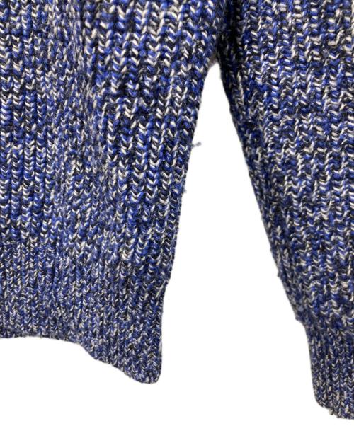 LACOSTE（ラコステ）LACOSTE (ラコステ) ワニ 刺繍ロゴ ローゲージ ニット ブルー サイズ:US Sの古着・服飾アイテム