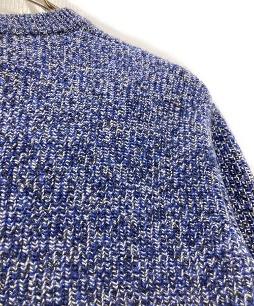 LACOSTE（ラコステ）LACOSTE (ラコステ) ワニ 刺繍ロゴ ローゲージ ニット ブルー サイズ:US Sの古着・服飾アイテム