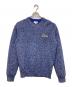 LACOSTE（ラコステ）の古着「ワニ 刺繍ロゴ ローゲージ ニット」｜ブルー