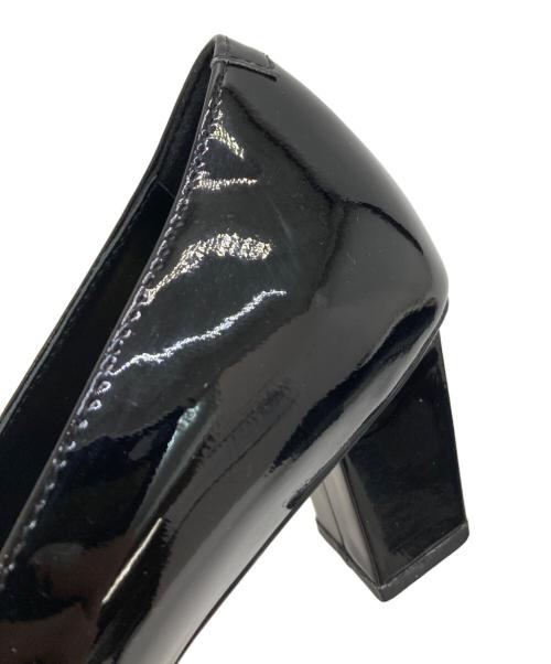 Roger Vivier（ロジェ ヴィヴィエ）Roger Vivier (ロジェ ヴィヴィエ) バックル付スクエアトゥ パンプス ブラック サイズ:38の古着・服飾アイテム