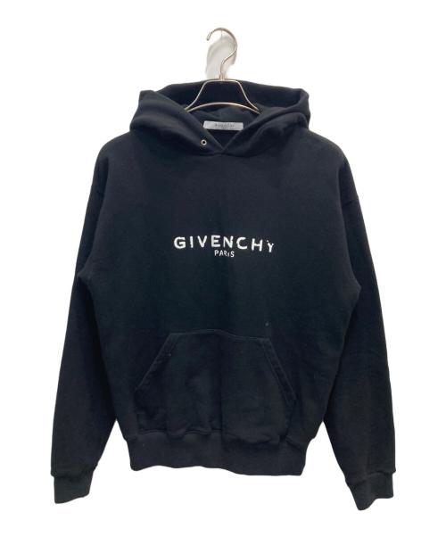 GIVENCHY（ジバンシィ）GIVENCHY (ジバンシィ) デストロイロゴパーカー ブラック サイズ:XSの古着・服飾アイテム