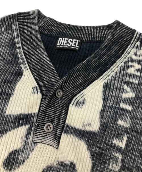 DIESEL（ディーゼル）DIESEL (ディーゼル) K-ATULLUS MAGLIA ブラック サイズ:Lの古着・服飾アイテム