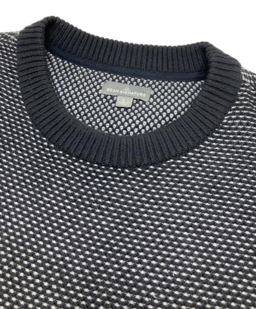 LL BEAN SIGNATURE（エルエルビーンシグネチャー）LL Bean Signature (エルエルビーンシグネチャー) カシミヤ混ニット ブラック サイズ:Lの古着・服飾アイテム