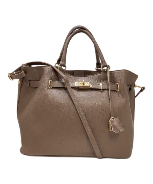 Milos（ミロス）Milos (ミロス) カナツギトートバッグ ブラウンの古着・服飾アイテム