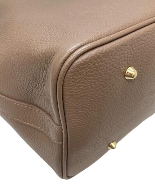 Milos（ミロス）Milos (ミロス) カナツギトートバッグ ブラウンの古着・服飾アイテム