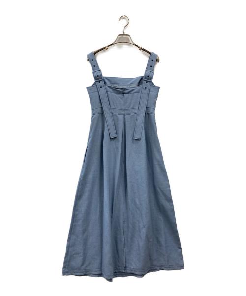 Audire（アウディーレ）Audire (アウディーレ) クラシックベルトワンピース ブルー サイズ:S 未使用品の古着・服飾アイテム