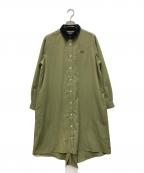 FRED PERRYフレッドペリー）の古着「FISHTAIL SHIRTDRESS」｜グリーン