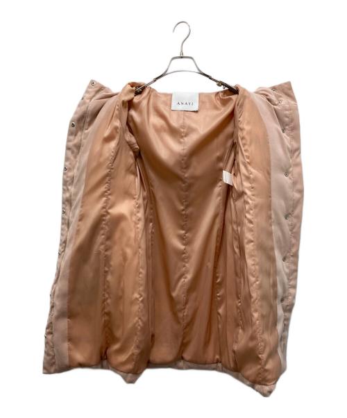 ANAYI（アナイ）ANAYI (アナイ) フェイクスエードダウンコート ピンク サイズ:38の古着・服飾アイテム
