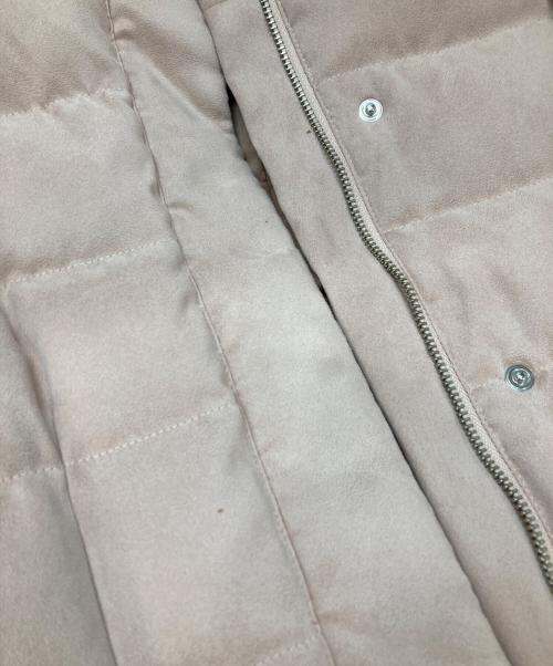 ANAYI（アナイ）ANAYI (アナイ) フェイクスエードダウンコート ピンク サイズ:38の古着・服飾アイテム