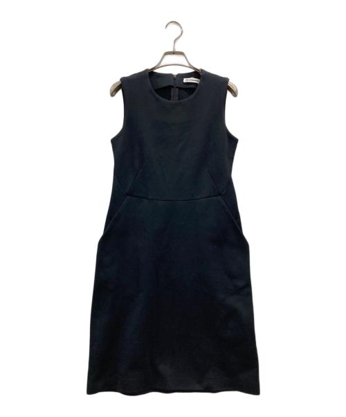 JIL SANDER（ジルサンダー）JIL SANDER (ジルサンダー) ノースリーブワンピース ブラック サイズ:34の古着・服飾アイテム