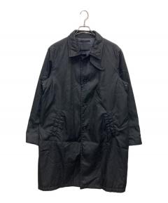 中古・古着通販】PRADA (プラダ) ステンカラーコート ネイビー サイズ