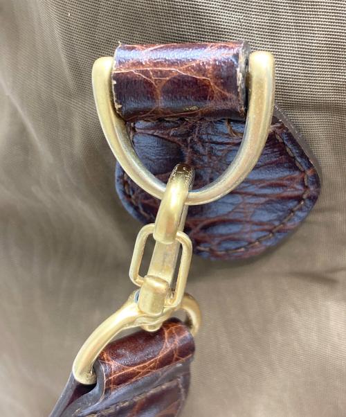 BALENCIAGA（バレンシアガ）BALENCIAGA (バレンシアガ) Bロゴミニボストンバッグ オリーブの古着・服飾アイテム