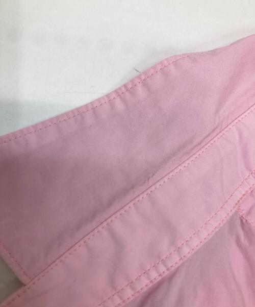 Rie miller（リエ ミラー）Rie miller (リエ ミラー) 製品染めレギュラーカラーショート丈シャツ ピンク サイズ:38の古着・服飾アイテム