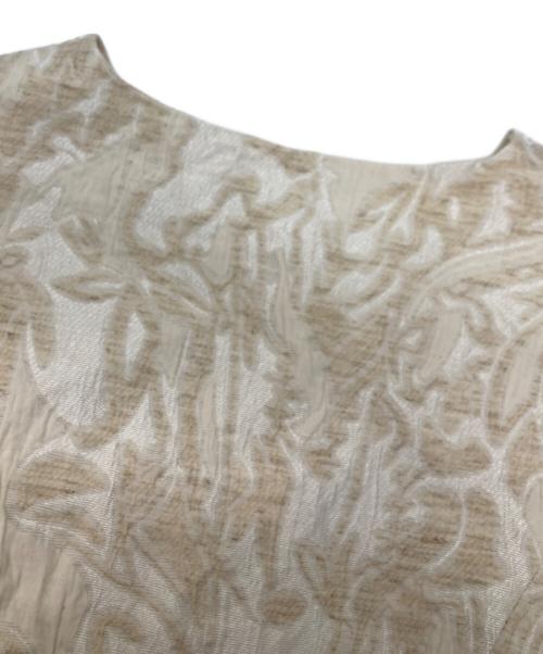 sahara（サハラ）sahara (サハラ) Jacquard Peplum Vest アイボリー サイズ:不明（実寸参照）の古着・服飾アイテム