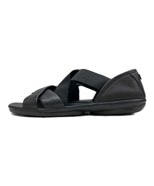 CAMPER（カンペール）CAMPER (カンペール) フラットサンダル ブラック サイズ:38の古着・服飾アイテム