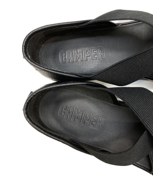 CAMPER（カンペール）CAMPER (カンペール) フラットサンダル ブラック サイズ:38の古着・服飾アイテム