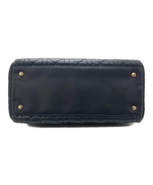 Christian Dior（クリスチャン ディオール）Christian Dior (クリスチャン ディオール) カナージュ2WAYハンドバッグ ブラックの古着・服飾アイテム