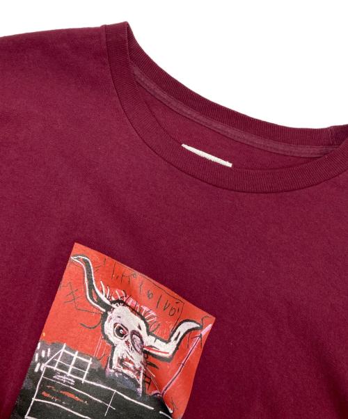 WACKO MARIA（ワコマリア）WACKO MARIA (ワコマリア) BASQUIAT (バスキア) ロングスリーブTシャツ レッド サイズ:XLの古着・服飾アイテム