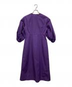 TSURU by MARIKO OIKAWAツルバイマリコオイカワ）の古着「ボリュームスリーブワンピース」｜パープル