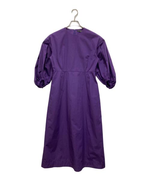 TSURU by MARIKO OIKAWA（ツルバイマリコオイカワ）Tsuru by Mariko Oikawa (ツルバイマリコオイカワ) ボリュームスリーブワンピース パープル サイズ:36の古着・服飾アイテム
