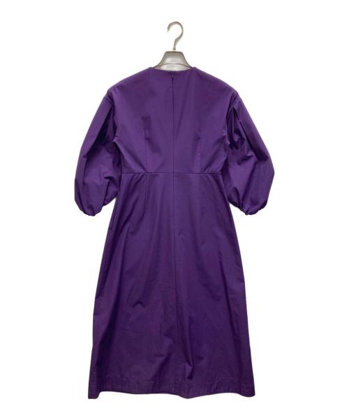 TSURU by MARIKO OIKAWA（ツルバイマリコオイカワ）Tsuru by Mariko Oikawa (ツルバイマリコオイカワ) ボリュームスリーブワンピース パープル サイズ:36の古着・服飾アイテム