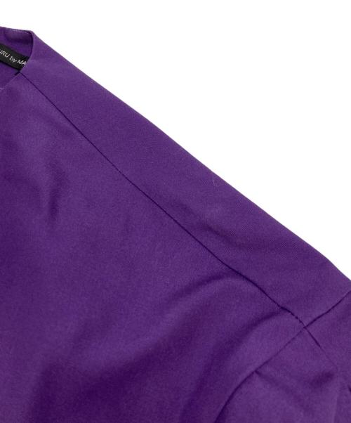 TSURU by MARIKO OIKAWA（ツルバイマリコオイカワ）Tsuru by Mariko Oikawa (ツルバイマリコオイカワ) ボリュームスリーブワンピース パープル サイズ:36の古着・服飾アイテム