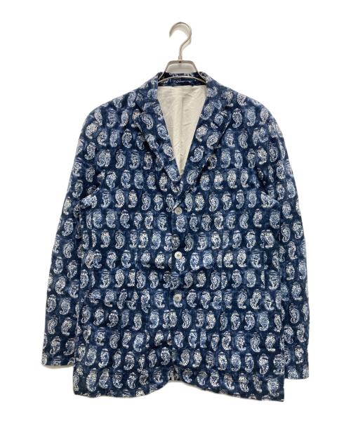 POLO RALPH LAUREN（ポロ・ラルフローレン）POLO RALPH LAUREN (ポロ・ラルフローレン) 総柄ジャケット ホワイト サイズ:Lの古着・服飾アイテム