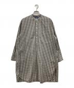 Gymphlexジムフレックス）の古着「チェックワンピース」｜ブラウン