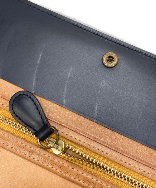 GANZO（ガンゾ）GANZO (ガンゾ) 2つ折り長財布 ブラックの古着・服飾アイテム