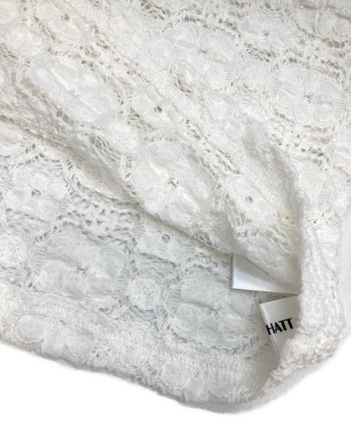 machatt（マチャット）machatt (マチャット) ラッセルレーストップス ホワイト サイズ:FREEの古着・服飾アイテム