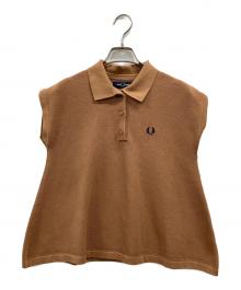 FRED PERRY×RAY BEAMS（フレッドペリー×レイ ビームス）の古着「ノースリーブフレア ポロシャツ」｜ブラウン