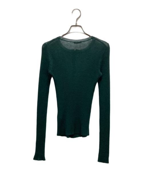 AURALEE（オーラリー）AURALEE (オーラリー) モヘアリブニットカーディガン グリーン サイズ:1の古着・服飾アイテム