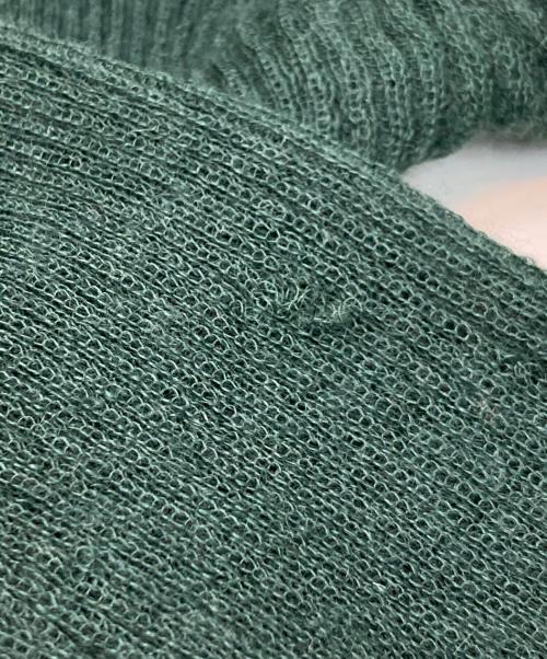 AURALEE（オーラリー）AURALEE (オーラリー) モヘアリブニットカーディガン グリーン サイズ:1の古着・服飾アイテム