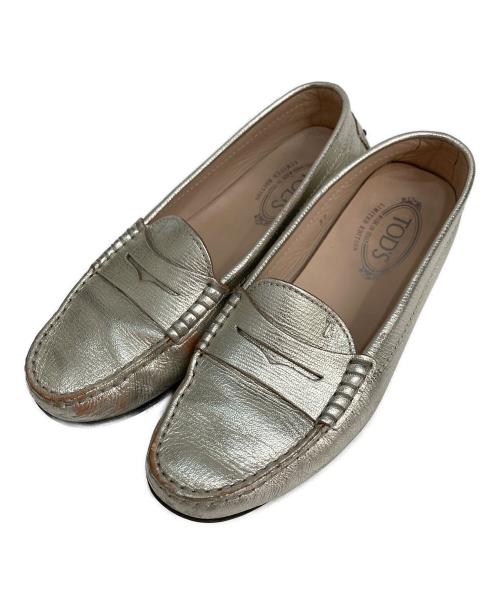 TOD'S（トッズ）TOD'S (トッズ) コインローファー ゴールド サイズ:37の古着・服飾アイテム