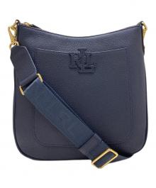LAUREN RALPH LAUREN（ローレンラルフローレン）の古着「ペブルド レザー ラージ Cameryn クロスボディ」｜ネイビー