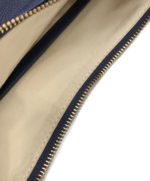 LAUREN RALPH LAUREN（ローレンラルフローレン）LAUREN RALPH LAUREN (ローレンラルフローレン) ペブルド レザー ラージ Cameryn クロスボディ ネイビーの古着・服飾アイテム