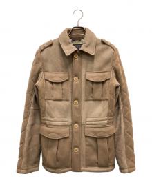 ETRO（エトロ）の古着「リアルムートンコート」｜ベージュ