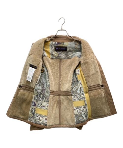 ETRO（エトロ）ETRO (エトロ) リアルムートンコート ベージュ サイズ:XSの古着・服飾アイテム