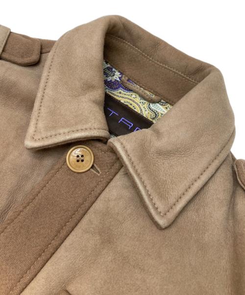 ETRO（エトロ）ETRO (エトロ) リアルムートンコート ベージュ サイズ:XSの古着・服飾アイテム