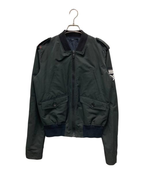 GUCCI（グッチ）GUCCI (グッチ) ナイロンミリタリーブルゾン ブラック サイズ:44の古着・服飾アイテム