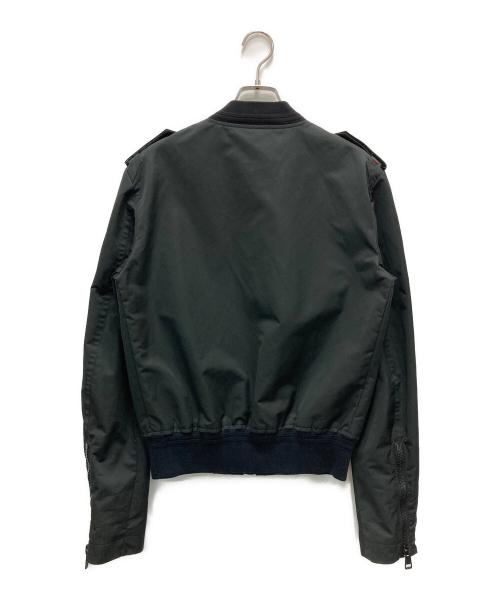 GUCCI（グッチ）GUCCI (グッチ) ナイロンミリタリーブルゾン ブラック サイズ:44の古着・服飾アイテム