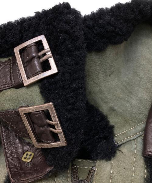 DIESEL（ディーゼル）DIESEL (ディーゼル) mouton b-3type グリーン サイズ:Sの古着・服飾アイテム