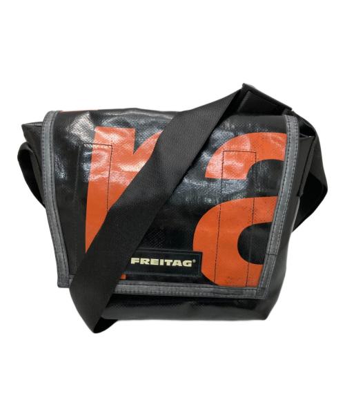 FREITAG（フライターグ）FREITAG (フライターグ) ミニメッセンジャーバッグ ブラック×オレンジの古着・服飾アイテム