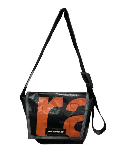 FREITAG（フライターグ）FREITAG (フライターグ) ミニメッセンジャーバッグ ブラック×オレンジの古着・服飾アイテム